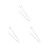3Stk Haltbare Silberne Brillenkette Kupfer Simple Design 8