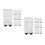 2Sets ABS Trennplatten Für Aquarium Mit Filtergitter in 10