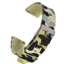 3Stk Camouflage Silikon Uhrenersatzband Grün Langlebig