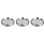 3Stk Food Prep Tablett Servierplatte Antihafte Silber 5