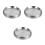 3Stk Food Prep Tablett Servierplatte Antihafte Silber 8