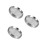 3Stk Food Prep Tablett Servierplatte Antihafte Silber 7