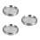 3Stk Food Prep Tablett Servierplatte Antihafte Silber 6