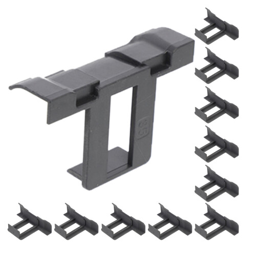 60Ud Clips De Drenaje Y Limpieza Para Panel Solar Exterior ABS Negro 2