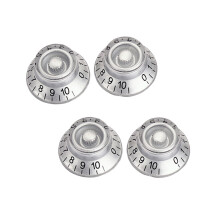 12Stk Premium Verstärkerknöpfe in Silber Für Gitarren- Und Bassamp