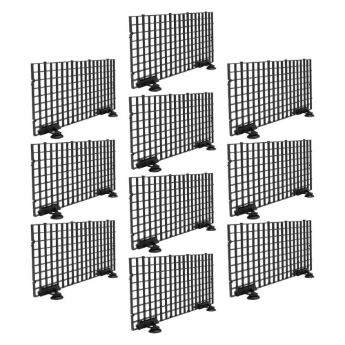 2Ensembles Diviseurs Aquarium ABS Noir Pour Séparation Filtration