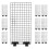 2Ensembles Diviseurs Aquarium ABS Noir Pour Séparation Filtration 3