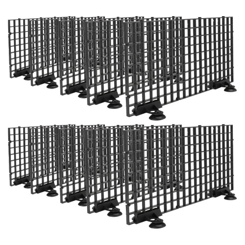 2Ensembles Diviseurs Aquarium ABS Noir Pour Séparation Filtration 1