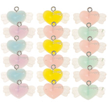 36Stk Harz Charms Herz Zum Basteln Von Schmuck &