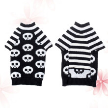 3Stk Pet Hoodie Welpen Kleidung Skull Design Anziehen