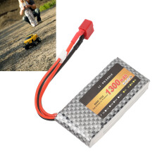 7,4V 1300mAh 2S LiPo-Batterie für RC-Truck mit T-Stecker