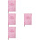 4Pcs Pink PU Planner Notebook Multi-Function Daily Writing Organizer 6