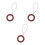 3Stk Braune Finger Ring Lanyards Handyhalterung Mit 10