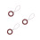 3Stk Braune Finger Ring Lanyards Handyhalterung Mit 6