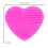 3St Siliconen Kwasten Cleaning Pad Roze Handheld Tool 2