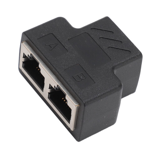 Διαχωριστής Ethernet υψηλής ταχύτητας Internet RJ45Αρσενικό σε θηλυκό προσαρμογέα 1