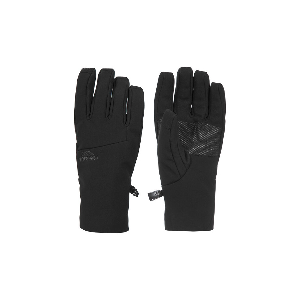 Trespass Softshell Gloves Royce Black Extra Large - Image 2