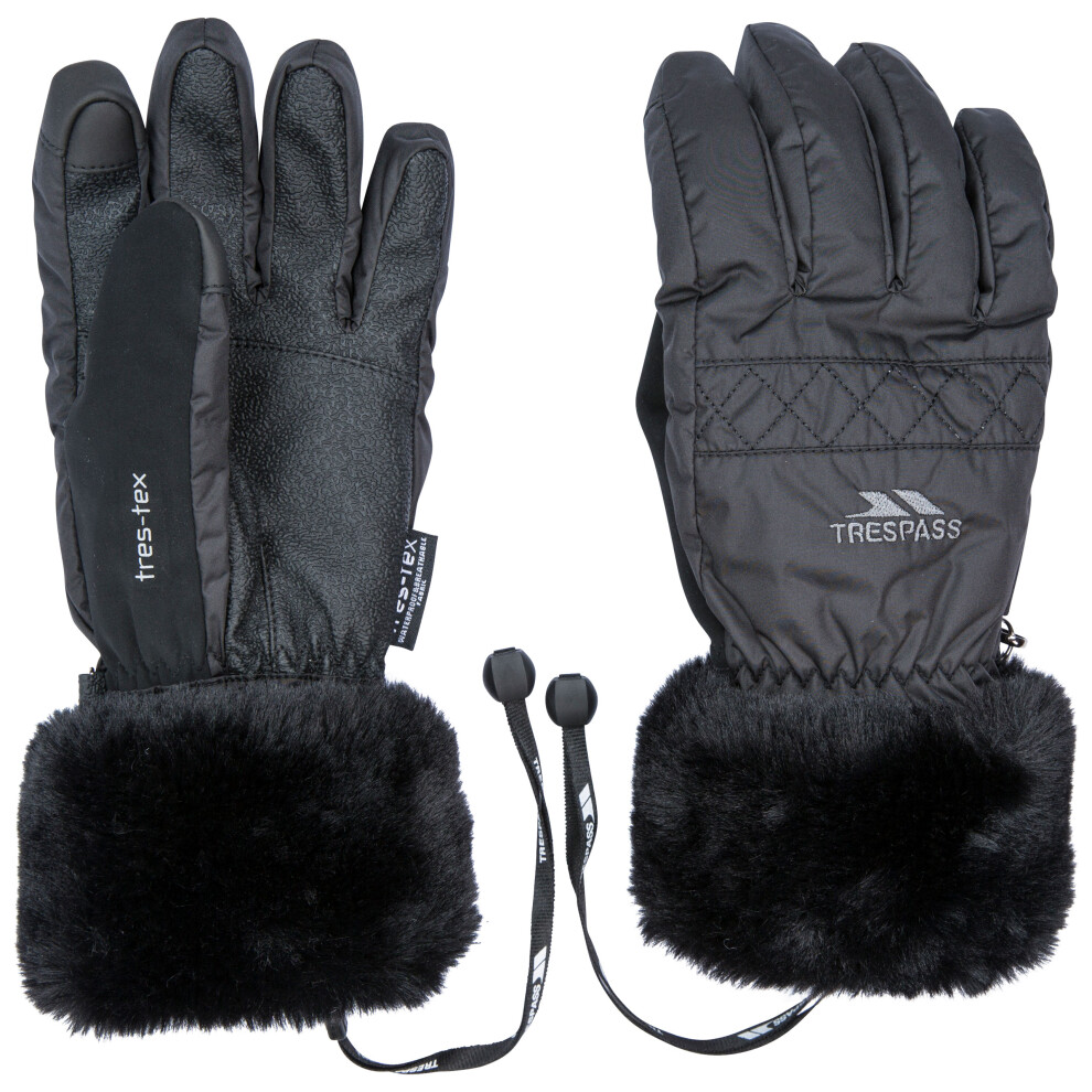 Trespass Women's Ski Gloves Yanki Black Small - Image 2