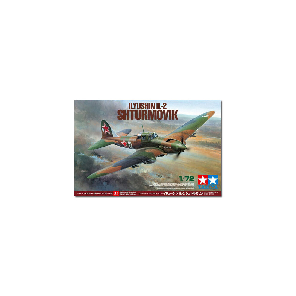 Tamiya Ilyushin Il-2 Sturmovik - 1/72 Aircraft Model Kit - 60781