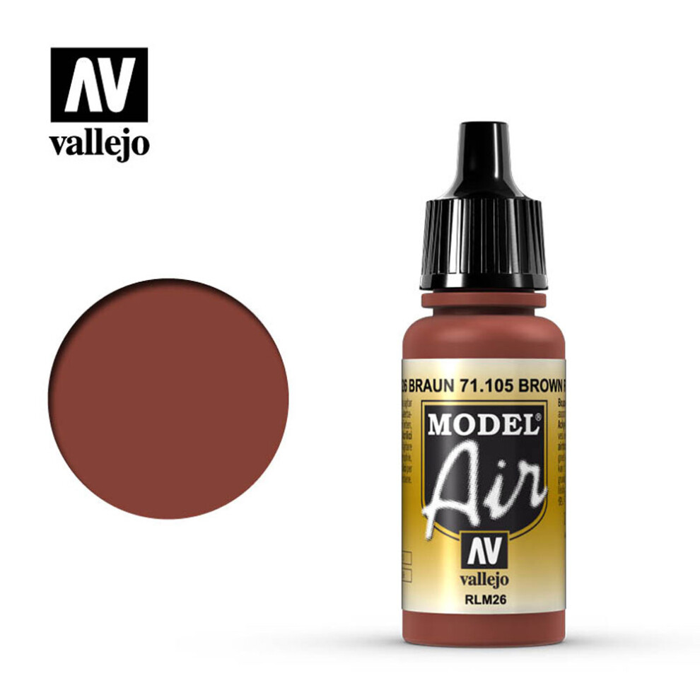 Val105 - Av Vallejo Model Air 17ml - Brown (rlm 26)