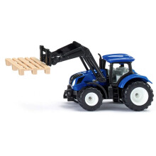 New Holland legetøjstraktor med gafler 1:87 SIKU 1544