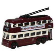 Oxford Diecast NQ1005 Q1 BUT Trolleybus Cardiff N Gauge
