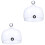 2Stk Glashaube Transparent Kuchen Display & Brotabdeckung 4