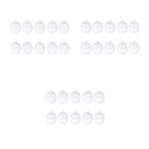 30St Party Masker Wit Pulp Lichtgewicht DIY Handgeschilderd Accessoire 2