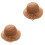 2Stk Kinder Strohhüte Khaki Sommerhut Cool Sonnenschutz 3