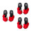 3Stk Schwarze Damen Slipper Gepolstert Elegant 8