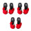 3Stk Schwarze Damen Slipper Gepolstert Elegant 5