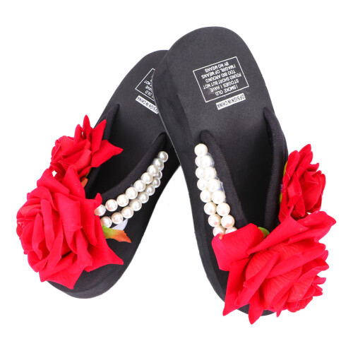 3Stk Schwarze Damen Slipper Gepolstert Elegant 1
