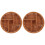 2St Compacte Lichtbruine Fruitschaal Dried Fruit Display Multifunctie 2