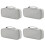 4St Kabel Organizer Tas Grijs Voor Digitale Accessoires 5