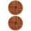2St Compacte Lichtbruine Fruitschaal Dried Fruit Display Multifunctie 5