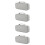 4St Kabel Organizer Tas Grijs Voor Digitale Accessoires 8