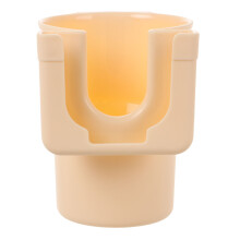 2St PP Bekerhouder Auto Beige Voor Drink En Telefoon in