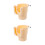 2St PP Bekerhouder Auto Beige Voor Drink En Telefoon in 10