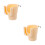 2St PP Bekerhouder Auto Beige Voor Drink En Telefoon in 4