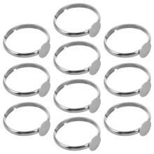 20St Zilveren Verstelbare Ring Set Voor Kids DIY Sieraden En Decoratie