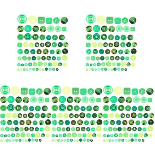 5Sets Handgemaakte Groene Knopen, Decoratieve Knopen Voor DIY Kleding 1