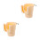 2St PP Bekerhouder Auto Beige Voor Drink En Telefoon in 9