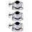 3St Duurzame Tom Drum Houder Zilveren Percussion Clamp 10