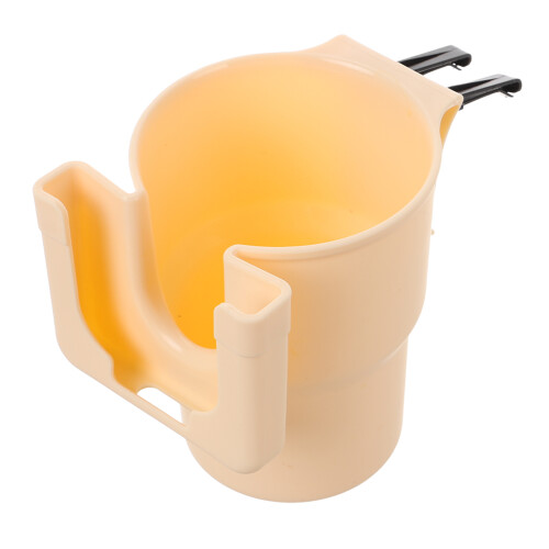2St PP Bekerhouder Auto Beige Voor Drink En Telefoon in 1