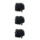 3Stk Schwarze Pet Perücken Haaraccessoires Für 9