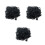 3Stk Schwarze Pet Perücken Haaraccessoires Für 8