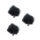 3Stk Schwarze Pet Perücken Haaraccessoires Für 7