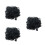 3Stk Schwarze Pet Perücken Haaraccessoires Für 6