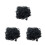 3Stk Schwarze Pet Perücken Haaraccessoires Für 5