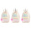 3Stk Campus Rucksack Weiß Schulrucksack 4